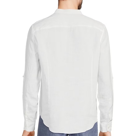 Baird McNutt Linen Murano 2XB Men's button down long or roll-up sleeve shirt - Picture 10 of 14